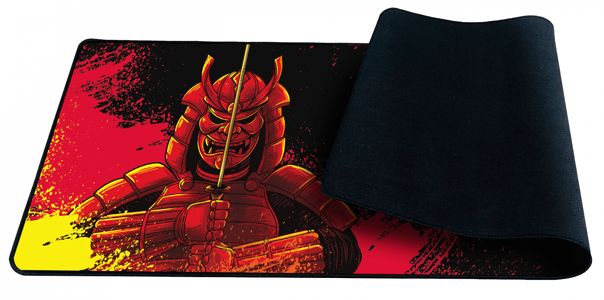 Mouse pad gaming Maxell CA-QIPAD800 en color rojo, con zona de carga inalámbrica.